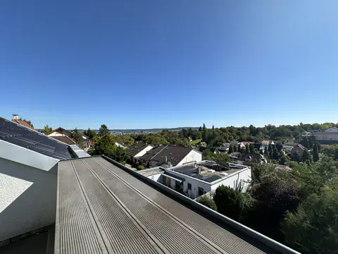 Aussicht von der Dachterrasse über die Nachbarhäuser