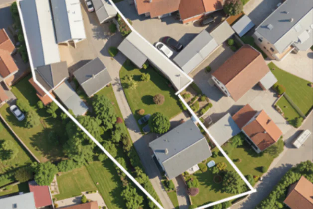 Luftbild des Entwicklungsgrundstücks in Weinsberg-Gellmersbach